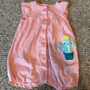 Carters Baby Girl Romper Pink